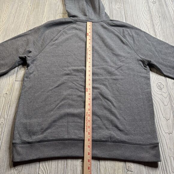 Green Bay Packers Fleece Hoodie Men’s XL Gray Spellout Logo NFL Team Apparel New - Picture 9 of 10